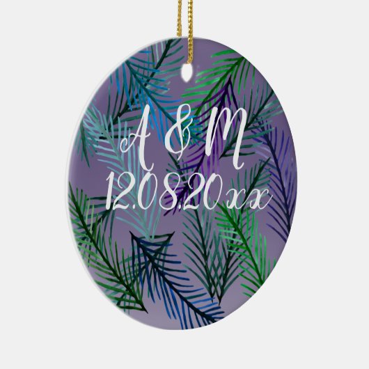 Botanical Save the date Ornament (Rechts)