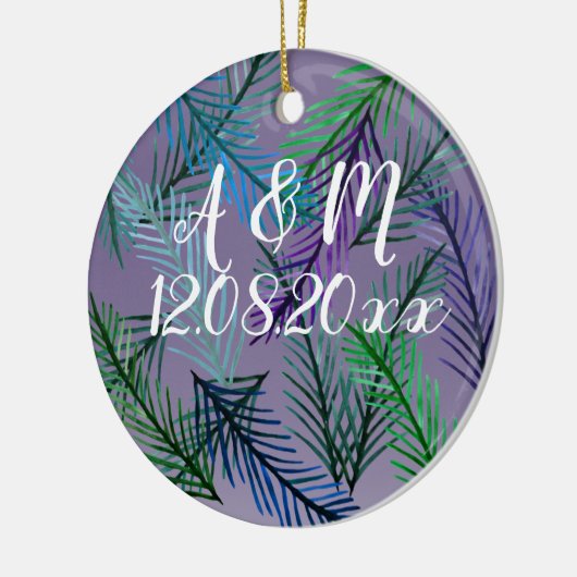Botanical Save the date Ornament (Links)