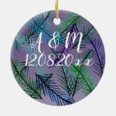 Botanical Save the date Ornament (Achterkant)