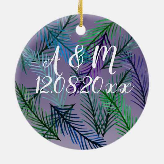 Botanical Save the date Ornament (Achterkant)
