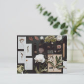 Botanical Science Flat Lay Academia Briefkaart (Staand voorkant)