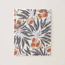 Botanical seamless pattern, E. A. Séguy Legpuzzel