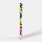 Botanical seamless pattern mixed with geometric sh iPhone hoesje (Rechterkant)