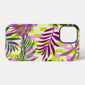 Botanical seamless pattern mixed with geometric sh iPhone hoesje (Achterkant horizontaal)