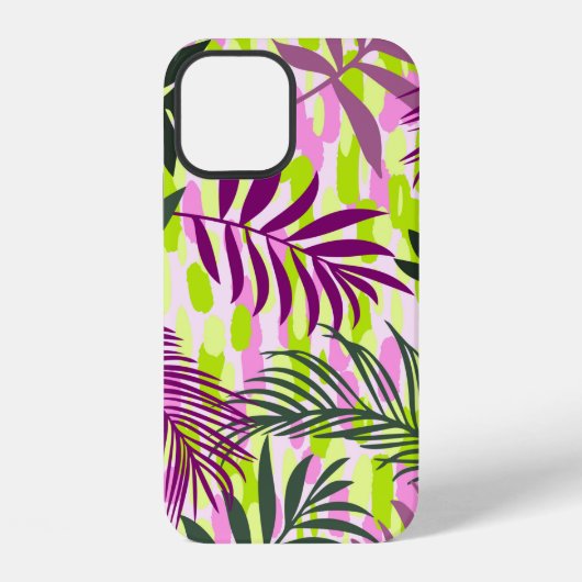 Botanical seamless pattern mixed with geometric sh iPhone hoesje (Achterkant)