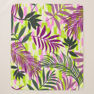 Botanical seamless pattern mixed with geometric sh sherpa deken