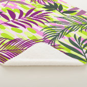 Botanical seamless pattern mixed with geometric sh sherpa deken (3/4)