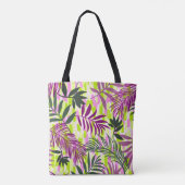 Botanical seamless pattern mixed with geometric sh tote bag (Achterkant)
