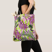 Botanical seamless pattern mixed with geometric sh tote bag (Dichtbij)