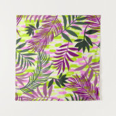 Botanical seamless pattern mixed with geometric sh wandkleed (Voorkant (horizontaal))