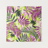 Botanical seamless pattern mixed with geometric sh wandkleed (Voorkant)