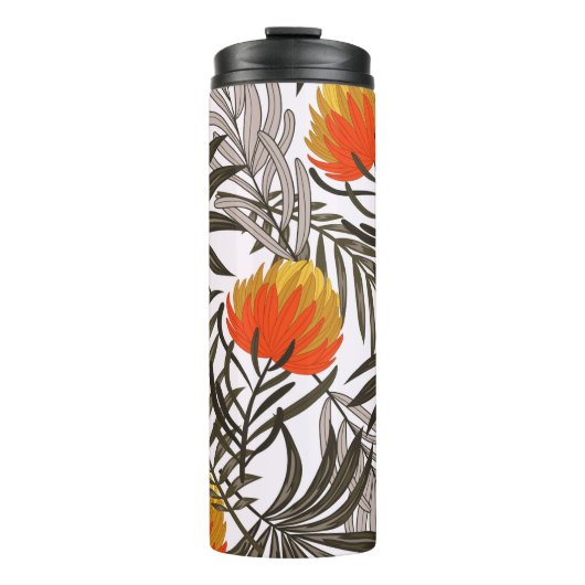 Botanical seamless tropical pattern with bright pl thermosbeker (Voorkant)