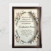 Botanical Shadow Box Graduation Kaart (Voorkant / Achterkant)