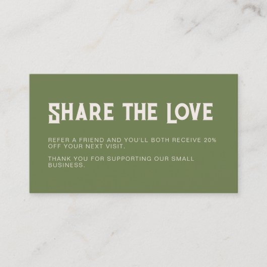 Botanical Share the Love Reference Kaart (Voorkant)