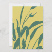 Botanical Sketch Citrus Pine Wedding Invitation Kaart (Achterkant)