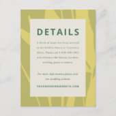 Botanical Sketch Citrus Wedding Enclosure Card Informatiekaartje (Voorkant)