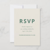 Botanical Sketch Citrus Wedding Response Card RSVP Kaartje (Voorkant)