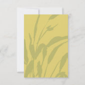 Botanical Sketch Citrus Wedding RSVP Card (Achterkant)