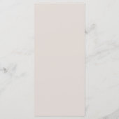 Botanical Soft Warm Taupe Wedding | Fern Greenery Menu (Achterkant)