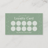 Botanical Sourdough Bread Logo Bakery Loyalty Visitekaartje (Achterkant)