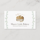 Botanical Sourdough Bread Logo Bakery Visitekaartje (Voorkant)