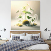 Botanical Sphere Composition Canvas Afdruk (Insitu (Slaapkamer))