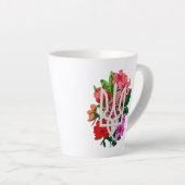 Botanical still and Oekrainian trident tryzub Latte Mok (Rechterhoek)