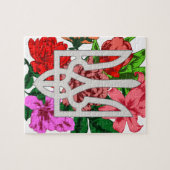 Botanical still and Oekrainian trident tryzub Legpuzzel (Horizontaal)
