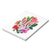 Botanical still and Oekrainian trident tryzub Notitieblok (Linkerzijde)