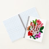 Botanical still and Oekrainian trident tryzub Notitieboek (Binnen)