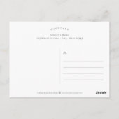 Botanical Touch Bruids Douche Uitnodiging (Achterkant)