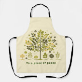 Botanical Tree Watercolor Green Foliage Schort (Voorkant)