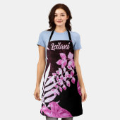 Botanical Tropical Leaves Palm Pink Personalized Schort (Gedragen)