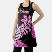 Botanical Tropical Leaves Palm Pink Personalized Schort (Insitu)