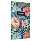 Botanical Tropical Summer Flowers Pattern Floral Klembord (Rechts)