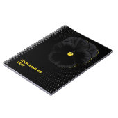 Botanical Velvet: The 'Sorbet Black Delight' Viola Notitieboek (Linkerzijde)