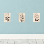Botanical Wall Art for Living Room Muurkunst Sets (Houten vloer)