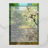 Botanical Water Creek Wedding Uitnodigingen (Voorkant)