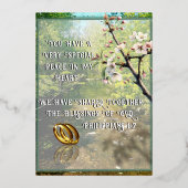 Botanical Water Creek Wedding Uitnodigingen (Achterkant)