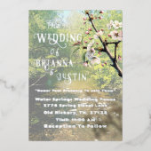 Botanical Water Creek Wedding Uitnodigingen (Voorkant)