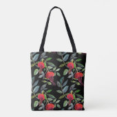 Botanical watercolor drawing dogrose pattern. Brig Tote Bag (Achterkant)