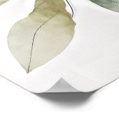 Botanical Watercolor Flower Painting With Foliage Poster (Hoek)