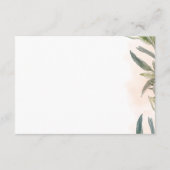 Botanical Watercolor Wedding Enclosure Card  Informatiekaartje (Achterkant)