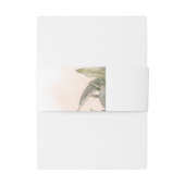 Botanical Watercolor Wedding Invitation  Uitnodigingen Wikkel (Achterkant Voorbeeld)