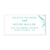 Botanical Watercolor Wedding Invitation  Zelfinktende Stempel (Design)