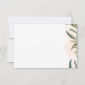 Botanical Watercolor Wedding RSVP Card  (Achterkant)