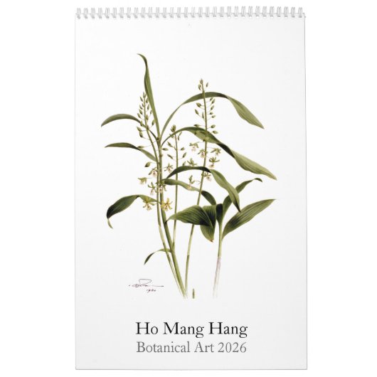 Botanical watercolors calendar Mang Hang Ho, 2026 Kalender (Hoes)