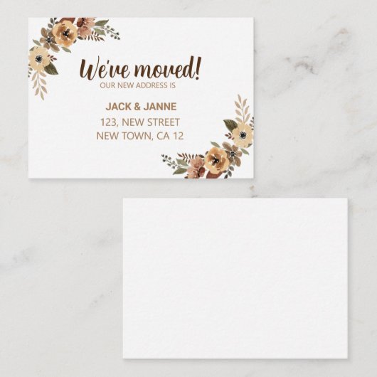 Botanical We hebben nieuwe Home Aankondiging Kaart (Voorkant / Achterkant)