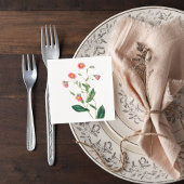 Botanical Wedding Cocktail Napkin Servet