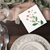 Botanical Wedding Cocktail Napkin Servet